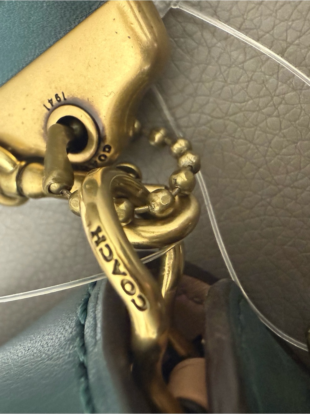 RARE Coach x Chelsea Teal Champlain Tattoo Dinky Crossbody Bag- W Bag - Picture 9 of 16